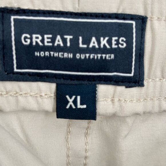 Great Lakes Northern Outfitter Set of 2 Pull-on Shorts Green /Cream Men's XL NWT - Picture 9 of 14